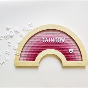 Brand New 🌈 Rainbow felt letter board